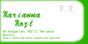 marianna mozl business card